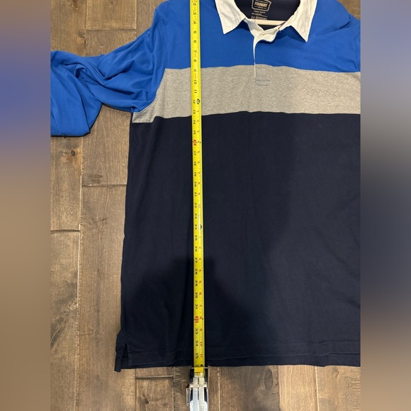 THE FOUNDRY SUPPLY CO Rugby Shirt Size 3XLT Blues & Grays Color Block, Rugby - Picture 7 of 7